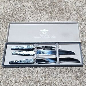 Beautiful Vintage Empress Extra Fine Imported Stainless Steel Set 3 Pc. Cutlery.